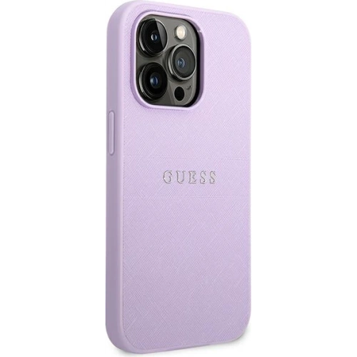 Kup Etui Guess GUHCP14LPSASBPU Apple iPhone 14 Pro fialové/purple Saffiano Strap - GUE1898 - {ean13} - Sklep Home Screen