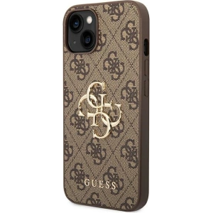 Etui Guess GUHCP14M4GMGBR Apple iPhone 14 Plus / 15 Plus brązowy/brown hardcase 4G Big Metal Logo
