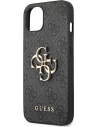 Buy Guess GUHCP14M4GMGGR Apple iPhone 14 Plus / 15 Plus grey hardcase 4G Big Metal Logo - GUE1901 - {ean13} - Home Screen Store Europe