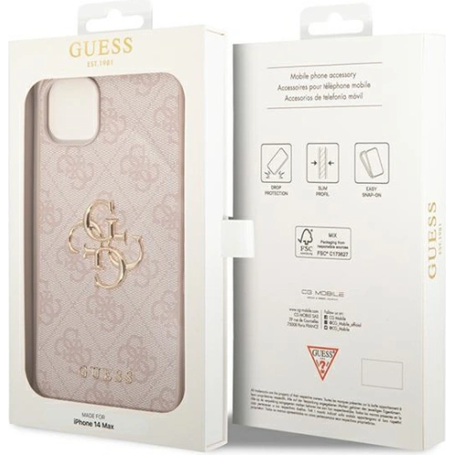 Kup Etui Guess GUHCP14M4GMGPI Apple iPhone 14 Plus / 15 Plus růžový/pink hardcase 4G Big Metal Logo - GUE1902 - {ean13} - Sklep Home Screen