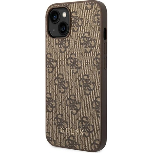 Kup Etui Guess GUHCP14MG4GFBR Apple iPhone 14 Plus / 15 Plus barna/brown kemény tok 4G Fém Arany Logó - GUE1903 - {ean13} - Sklep Home Screen