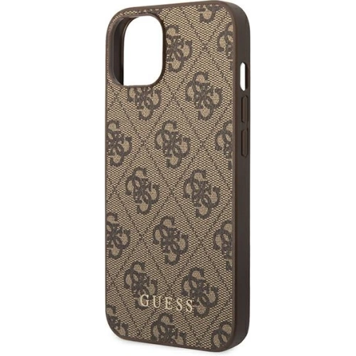 Kup Etui Guess GUHCP14MG4GFBR Apple iPhone 14 Plus / 15 Plus brązowy/brown hard case 4G Metal Gold Logo - GUE1903 - {ean13} - Sklep Home Screen