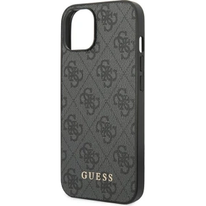 Etui Guess GUHCP14MG4GFGR Apple iPhone 14 Plus / 15 Plus szary/grey hard case 4G Metal Gold Logo