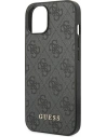 Kup Case Guess GUHCP14MG4GFGR Apple iPhone 14 Plus / 15 Plus grau/grey Hardcase 4G Metall Gold-Logo - GUE1904 - {ean13} - Sklep Home Screen