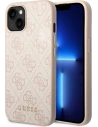 Case Guess GUHCP14MG4GFPI Apple iPhone 14 Plus / 15 Plus rosa/pink Hartschale 4G Metall Gold Logo