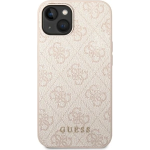 Etui Guess GUHCP14MG4GFPI Apple iPhone 14 Plus / 15 Plus różowy/pink hard case 4G Metal Gold Logo
