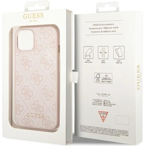 Etui Guess GUHCP14MG4GFPI Apple iPhone 14 Plus / 15 Plus różowy/pink hard case 4G Metal Gold Logo
