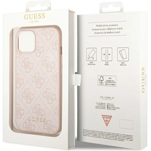 Kup Etui Guess GUHCP14MG4GFPI Apple iPhone 14 Plus / 15 Plus rozie/pink hard case 4G Metal Gold Logo - GUE1905 - {ean13} - Sklep Home Screen