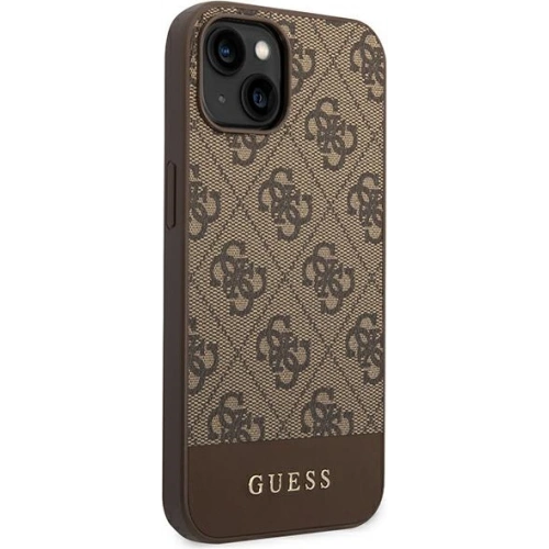 Kup Etui Guess GUHCP14MG4GLBR Apple iPhone 14 Plus / 15 Plus brązowy/brown hard case 4G Stripe Collection - GUE1906 - {ean13} - Sklep Home Screen