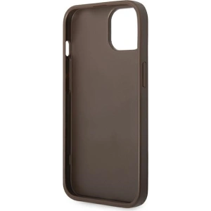 Etui Guess GUHCP14MG4GLBR Apple iPhone 14 Plus / 15 Plus brązowy/brown hard case 4G Stripe Collection