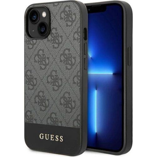 Kup Etui Guess GUHCP14MG4GLGR Apple iPhone 14 Plus / 15 Plus gri/grey carcasă rigidă Colecția 4G Stripe - GUE1907 - {ean13} - Sklep Home Screen