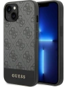 Etui Guess GUHCP14MG4GLGR Apple iPhone 14 Plus / 15 Plus gri/grey carcasă rigidă Colecția 4G Stripe