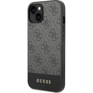 Etui Guess GUHCP14MG4GLGR Apple iPhone 14 Plus / 15 Plus szary/grey hard case 4G Stripe Collection
