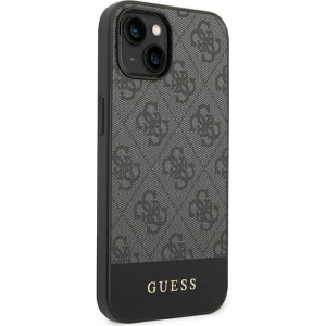 Etui Guess GUHCP14MG4GLGR Apple iPhone 14 Plus / 15 Plus szary/grey hard case 4G Stripe Collection