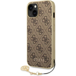 Etui Guess GUHCP14MGF4GBR Apple iPhone 14 Plus / 15 Plus brązowy/brown hardcase 4G Charms Collection