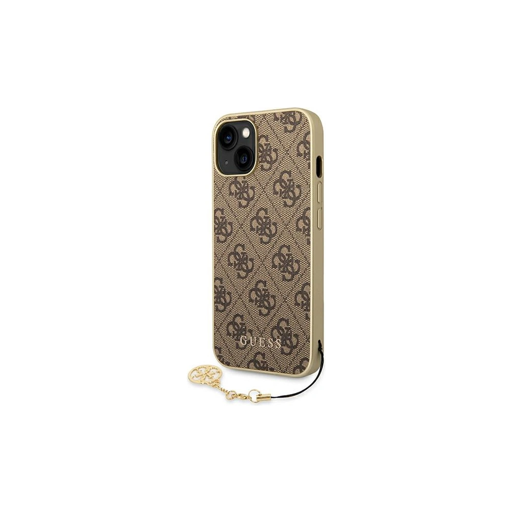 Etui Guess GUHCP14MGF4GBR Apple iPhone 14 Plus / 15 Plus brązowy/brown hardcase 4G Charms Collection