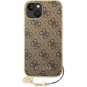Etui Guess GUHCP14MGF4GBR Apple iPhone 14 Plus / 15 Plus brązowy/brown hardcase 4G Charms Collection