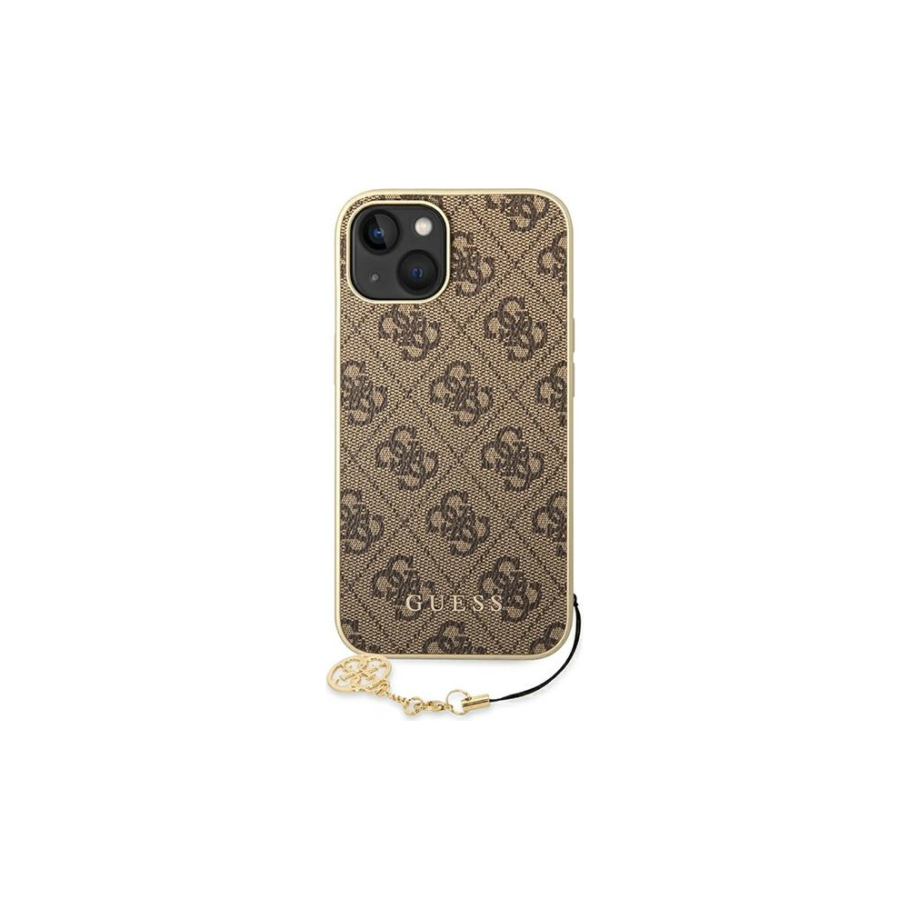 Etui Guess GUHCP14MGF4GBR Apple iPhone 14 Plus / 15 Plus brązowy/brown hardcase 4G Charms Collection