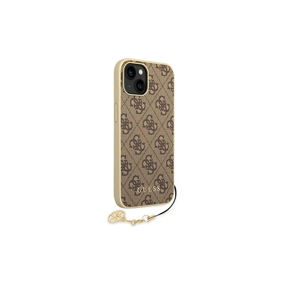 Etui Guess GUHCP14MGF4GBR Apple iPhone 14 Plus / 15 Plus brązowy/brown hardcase 4G Charms Collection