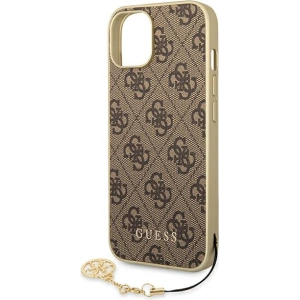 Etui Guess GUHCP14MGF4GBR Apple iPhone 14 Plus / 15 Plus brązowy/brown hardcase 4G Charms Collection