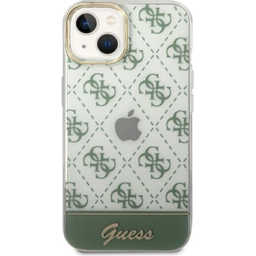 Kup Etui Guess GUHCP14MHG4MHA Apple iPhone 14 Plus / 15 Plus khaki kemény tok 4G Minta Script - GUE1909 - {ean13} - Sklep Home Screen