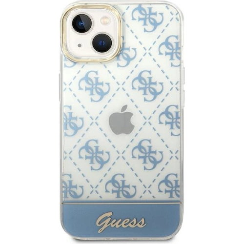 Kup Etui Guess GUHCP14MHG4MHB Apple iPhone 14 Plus / 15 Plus albastru/blue hardcase 4G Pattern Script - GUE1910 - {ean13} - Sklep Home Screen