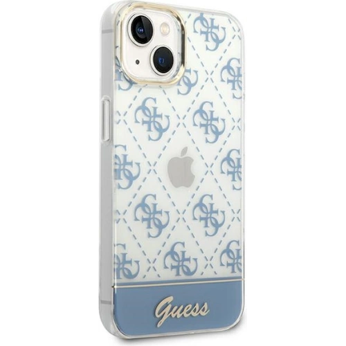 Kup Etui Guess GUHCP14MHG4MHB Apple iPhone 14 Plus / 15 Plus albastru/blue hardcase 4G Pattern Script - GUE1910 - {ean13} - Sklep Home Screen