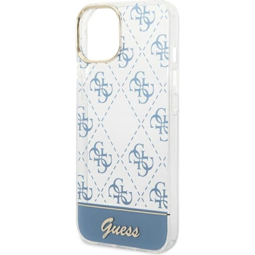Kup Etui Guess GUHCP14MHG4MHB Apple iPhone 14 Plus / 15 Plus albastru/blue hardcase 4G Pattern Script - GUE1910 - {ean13} - Sklep Home Screen