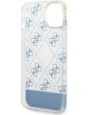 Kup Etui Guess GUHCP14MHG4MHB Apple iPhone 14 Plus / 15 Plus albastru/blue hardcase 4G Pattern Script - GUE1910 - {ean13} - Sklep Home Screen