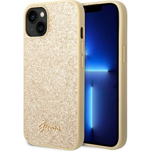 Kup Case Guess GUHCP14MHGGSHD Apple iPhone 14 Plus / 15 Plus gold/hartes Gehäuse Glitter Script - GUE1911 - {ean13} - Sklep Home Screen