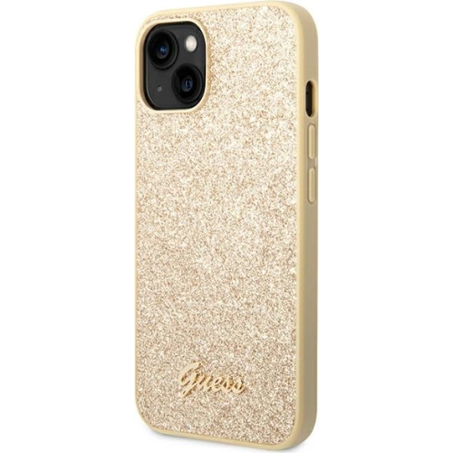 Kup Etui Guess GUHCP14MHGGSHD Apple iPhone 14 Plus / 15 Plus aur/zloto carcasă tare Glitter Script - GUE1911 - {ean13} - Sklep Home Screen