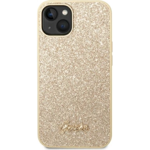 Etui Guess GUHCP14MHGGSHD Apple iPhone 14 Plus / 15 Plus złoty/gold hard case Glitter Script