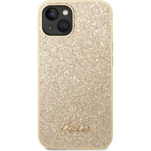Kup Etui Guess GUHCP14MHGGSHD Apple iPhone 14 Plus / 15 Plus aur/zloto carcasă tare Glitter Script - GUE1911 - {ean13} - Sklep Home Screen