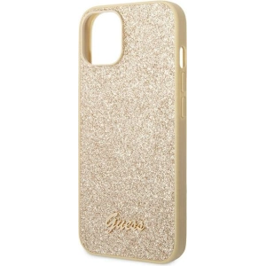Etui Guess GUHCP14MHGGSHD Apple iPhone 14 Plus / 15 Plus złoty/gold hard case Glitter Script