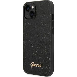 Etui Guess GUHCP14MHGGSHK Apple iPhone 14 Plus / 15 Plus czarny/black hard case Glitter Script