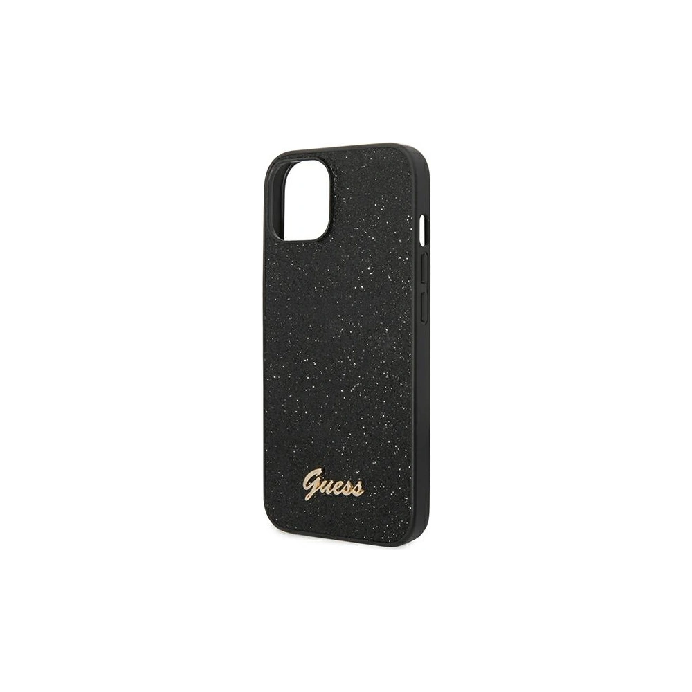 Etui Guess GUHCP14MHGGSHK Apple iPhone 14 Plus / 15 Plus czarny/black hard case Glitter Script