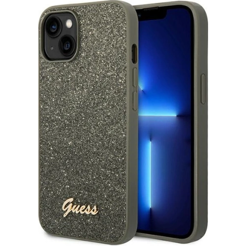 Kup Etui Guess GUHCP14MHGGSHN Apple iPhone 14 Plus / 15 Plus zöld/green kemény tok Glitter Script - GUE1913 - {ean13} - Sklep Home Screen