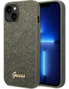 Case Guess GUHCP14MHGGSHN Apple iPhone 14 Plus / 15 Plus grün/green Hartschale Glitter Script