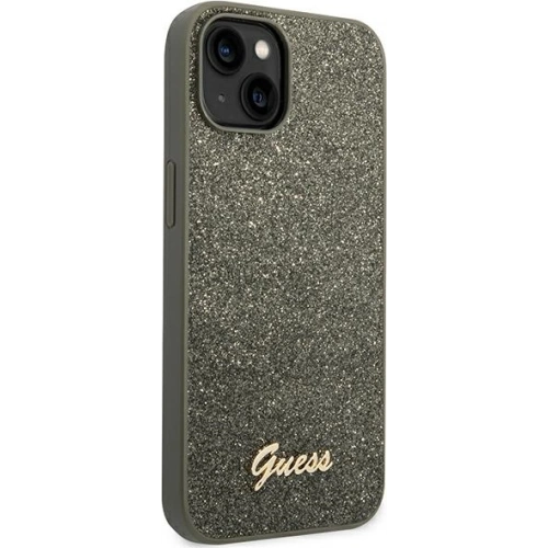 Kup Etui Guess GUHCP14MHGGSHN Apple iPhone 14 Plus / 15 Plus verde/green carcasă rigidă Glitter Script - GUE1913 - {ean13} - Sklep Home Screen