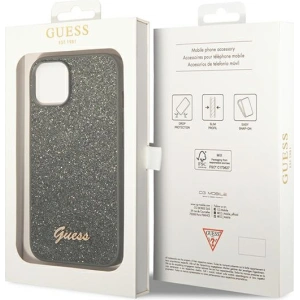 Etui Guess GUHCP14MHGGSHN Apple iPhone 14 Plus / 15 Plus zielony/green hard case Glitter Script
