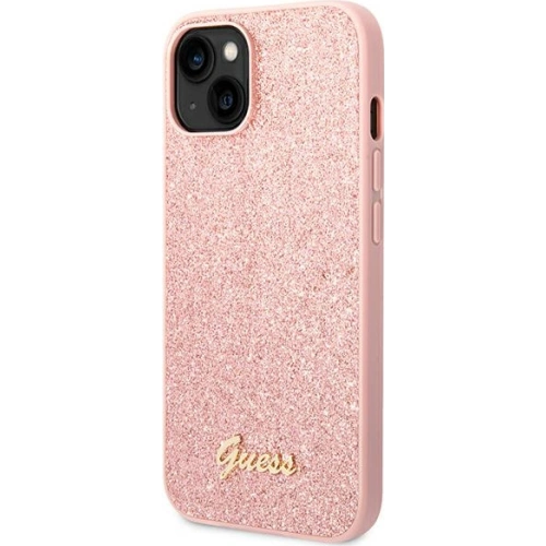 Buy Guess GUHCP14MHGGSHP Apple iPhone 14 Plus / 15 Plus pink hard case Glitter Script - GUE1914 - {ean13} - Home Screen Store Europe