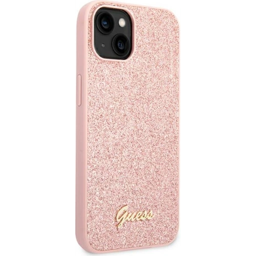 Buy Guess GUHCP14MHGGSHP Apple iPhone 14 Plus / 15 Plus pink hard case Glitter Script - GUE1914 - {ean13} - Home Screen Store Europe