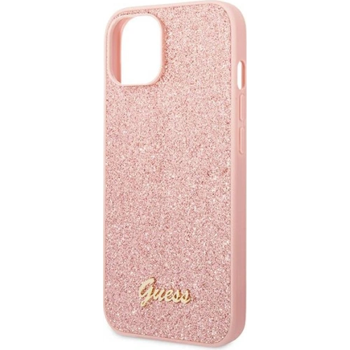 Buy Guess GUHCP14MHGGSHP Apple iPhone 14 Plus / 15 Plus pink hard case Glitter Script - GUE1914 - {ean13} - Home Screen Store Europe