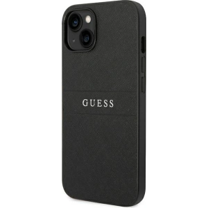 Etui Guess GUHCP14MPSASBBK Apple iPhone 14 Plus / 15 Plus czarny/black Saffiano Strap