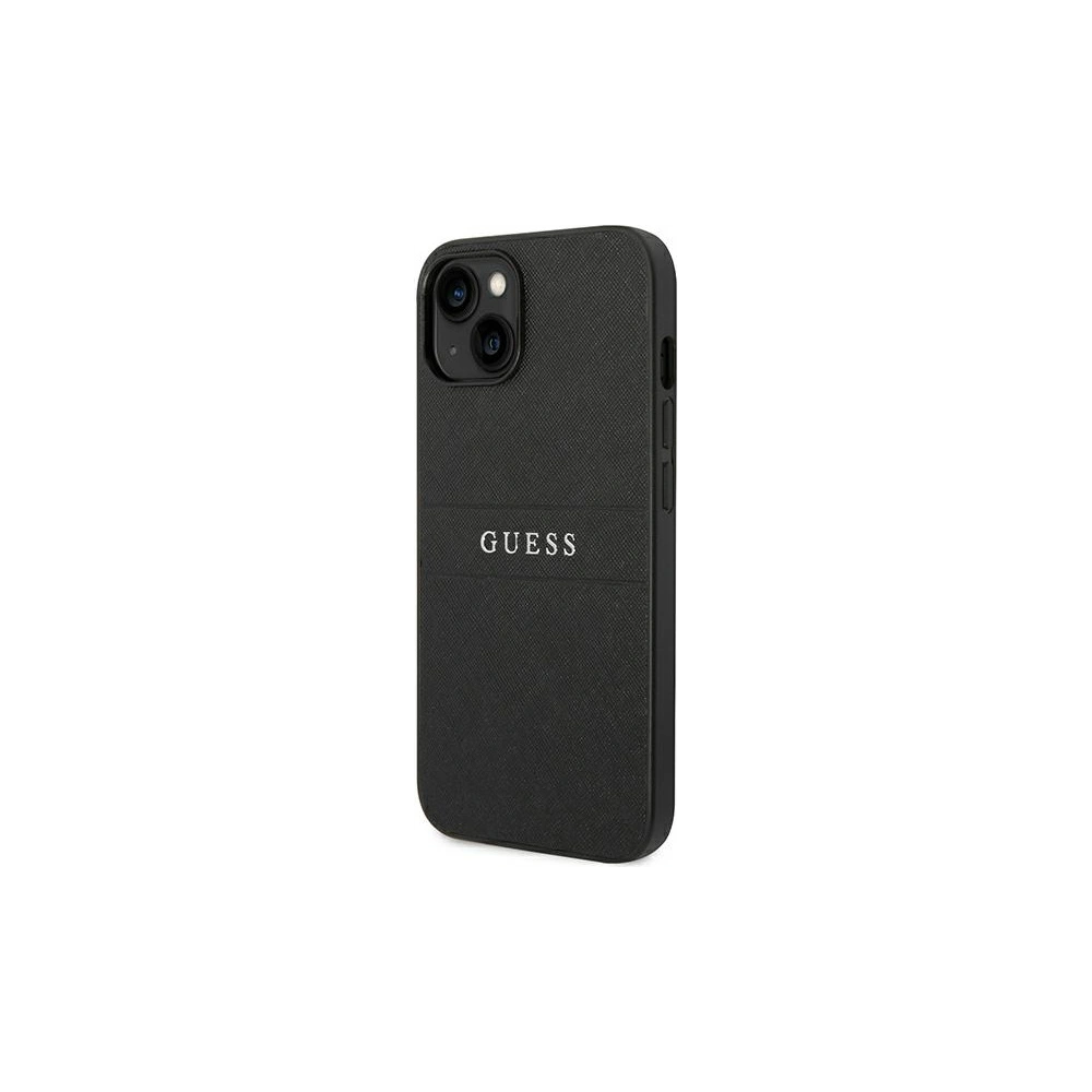 Etui Guess GUHCP14MPSASBBK Apple iPhone 14 Plus / 15 Plus czarny/black Saffiano Strap