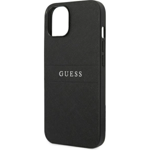 Etui Guess GUHCP14MPSASBBK Apple iPhone 14 Plus / 15 Plus czarny/black Saffiano Strap