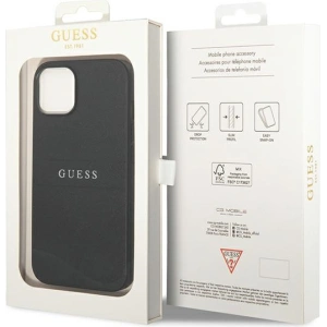 Etui Guess GUHCP14MPSASBBK Apple iPhone 14 Plus / 15 Plus czarny/black Saffiano Strap