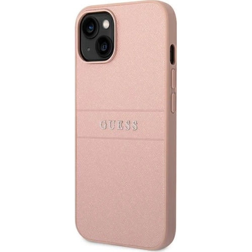 Buy Guess GUHCP14MPSASBPI Apple iPhone 14 Plus / 15 Plus pink Saffiano Strap - GUE1916 - {ean13} - Home Screen Store Europe
