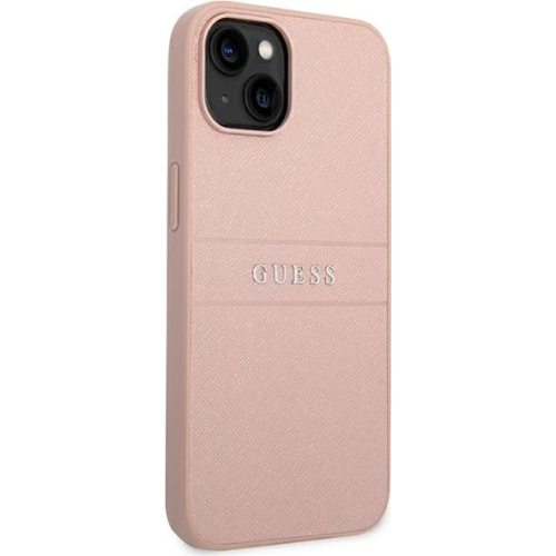 Buy Guess GUHCP14MPSASBPI Apple iPhone 14 Plus / 15 Plus pink Saffiano Strap - GUE1916 - {ean13} - Home Screen Store Europe