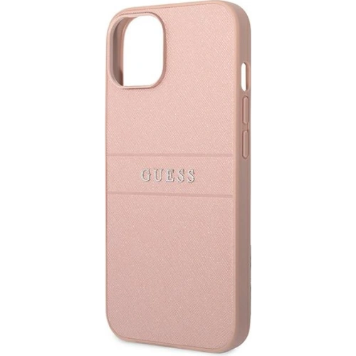 Buy Guess GUHCP14MPSASBPI Apple iPhone 14 Plus / 15 Plus pink Saffiano Strap - GUE1916 - {ean13} - Home Screen Store Europe